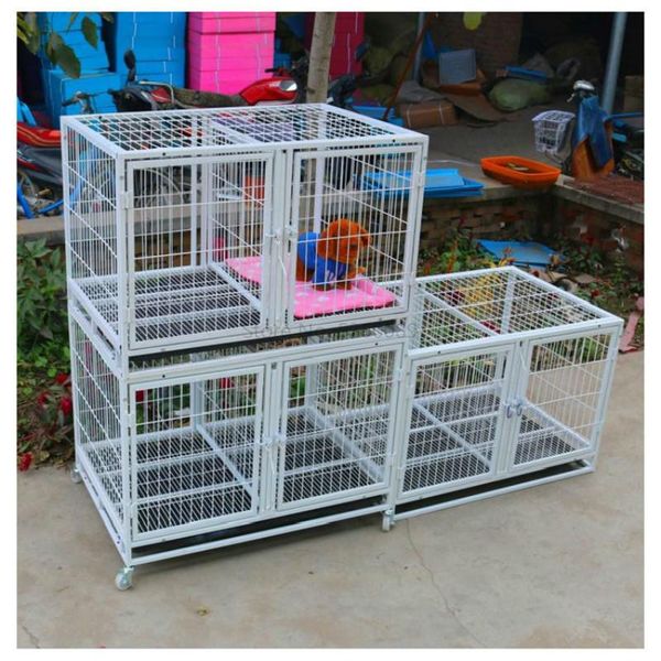 dog cage teddy cat three-layer pet breeding fence running bed small large double grille ventilation kennels & pens
dog cage teddy cat three-layer pet breeding fence running bed small large double grille ventilation kennels & pens