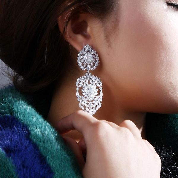 dangle & chandelier 6.9cm long jewelry pendientes aros dorados gold color crystal rhinestone big earring for party large white earrings, Silver
dangle & chandelier 6.9cm long jewelry pendientes aros dorados gold color crystal rhinestone big earring for party large white earrings, Silver