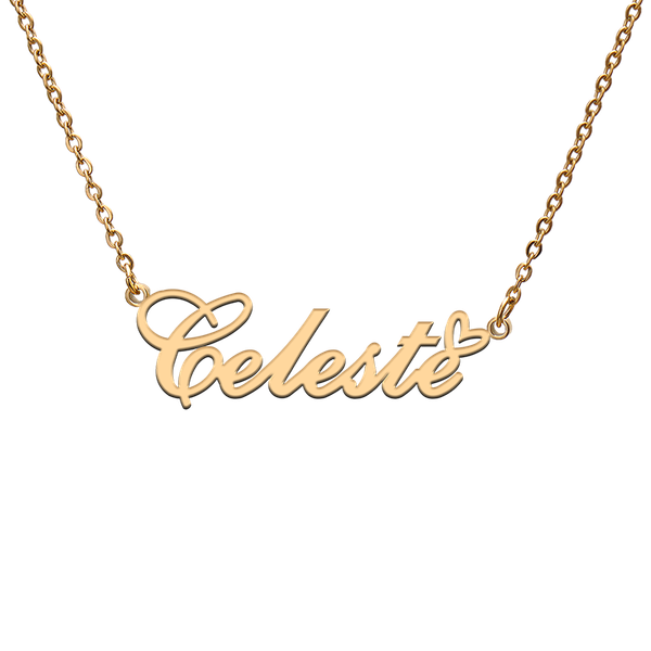 charms god with love heart personalized character necklace name celeste for friend jewelry gift, Bronze;silver
charms god with love heart personalized character necklace name celeste for friend jewelry gift, Bronze;silver
