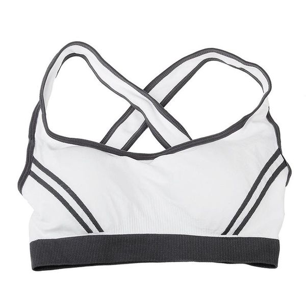 women's seamless padded sports bra crop running yoga fitness sport vest - s (white) gym clothing, White;black
women's seamless padded sports bra crop running yoga fitness sport vest - s (white) gym clothing, White;black