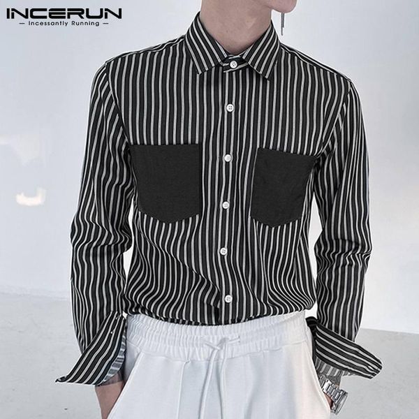 2021 spring patchwork long sleeve men casual shirts fashion turn down collar striped camisa man leisure button blusa 5xl, White;black
2021 spring patchwork long sleeve men casual shirts fashion turn down collar striped camisa man leisure button blusa 5xl, White;black