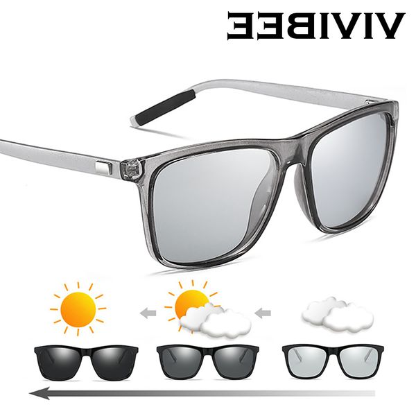 vivibee color change grey frame pchromic polarized sunglasses men square classic chameleon glaases transition lens eyewear glasses wholesale, White;black
vivibee color change grey frame pchromic polarized sunglasses men square classic chameleon glaases transition lens eyewear glasses wholesale, White;black