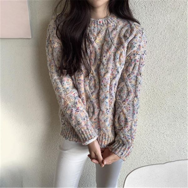 women's sweaters vintage sweater autumn winter korean style casual twist particle warm jumpers long sleeve slim knitwear 2021 5w066, White;black
women's sweaters vintage sweater autumn winter korean style casual twist particle warm jumpers long sleeve slim knitwear 2021 5w066, White;black