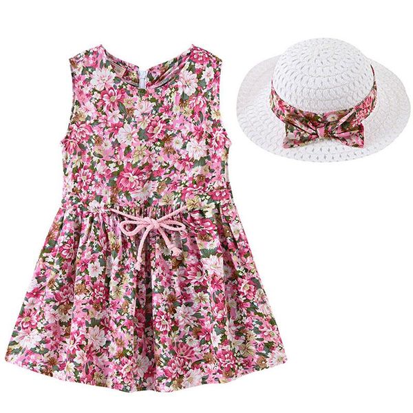baby girls clothes dresses summer kids sleeveless flower print dress cotton clothing sun hat girl children sweet girl's, Red;yellow
baby girls clothes dresses summer kids sleeveless flower print dress cotton clothing sun hat girl children sweet girl's, Red;yellow
