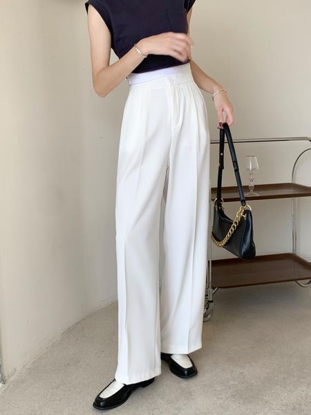 women's pants & capris women suits autumn office lady long trousers 2021 summer drape loose high waist vestodo female u240, Black;white
women's pants & capris women suits autumn office lady long trousers 2021 summer drape loose high waist vestodo female u240, Black;white