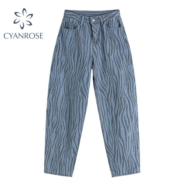 streetwear zebra stripes print women jeans 90s vintage high waist denim harem pants female baggy harajuku tide y2k trousers 210430, Blue
streetwear zebra stripes print women jeans 90s vintage high waist denim harem pants female baggy harajuku tide y2k trousers 210430, Blue