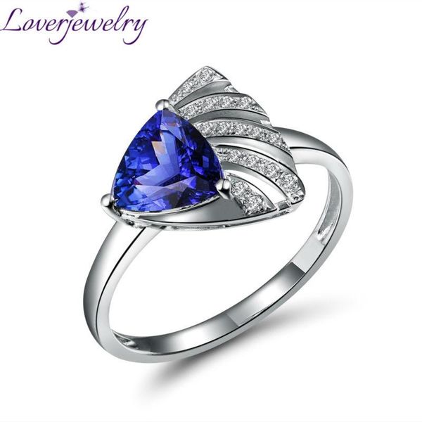 cluster rings loverjewelry tanzanite vintage trillion 7mm real 18kt white gold natural diamond ring for women valentine's day, Golden;silver
cluster rings loverjewelry tanzanite vintage trillion 7mm real 18kt white gold natural diamond ring for women valentine's day, Golden;silver