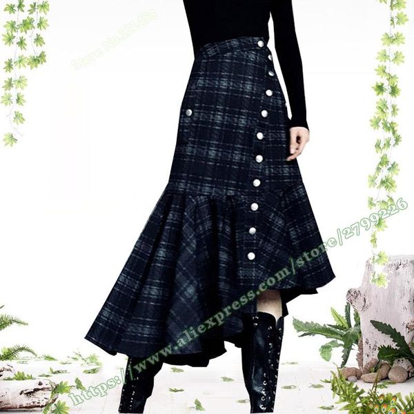 skirts 2021 spring autumn fashion punk retro vintage style black plaid button asymmetrical fishtail female long skirt womens
skirts 2021 spring autumn fashion punk retro vintage style black plaid button asymmetrical fishtail female long skirt womens