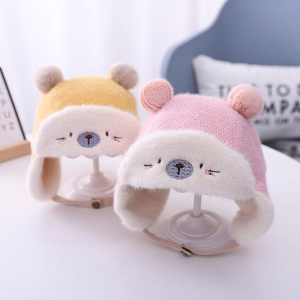 cute cartoon baby hat bear cover ear cap thicken plus fleece comfortable warm boys and girls universal clip-on yellow pink caps & hats
cute cartoon baby hat bear cover ear cap thicken plus fleece comfortable warm boys and girls universal clip-on yellow pink caps & hats