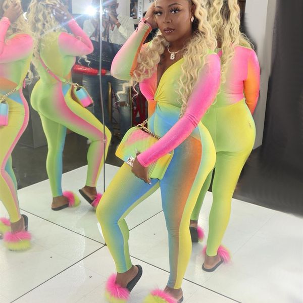 rainbow color jumpsuit woman long sleeve v neck skinny long leggings rompers night club party outfits plus sizeby air, Black;white
rainbow color jumpsuit woman long sleeve v neck skinny long leggings rompers night club party outfits plus sizeby air, Black;white