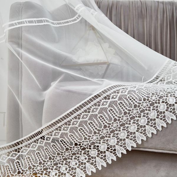 white sheer voile curtains for living room bedroom rustic countryside jacquard lace bottom home drapes panel m150-3 curtain &
white sheer voile curtains for living room bedroom rustic countryside jacquard lace bottom home drapes panel m150-3 curtain &