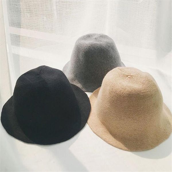 Wild Bucket Hats Cap Folding Korean Fashion The Wool Ladies Autumn And Winter Solid Color Personality Hat C004 Wide Brim, Blue;gray
Wild Bucket Hats Cap Folding Korean Fashion The Wool Ladies Autumn And Winter Solid Color Personality Hat C004 Wide Brim, Blue;gray