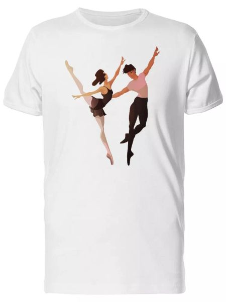 A Couple Dancing Ballet Men's Tee -Image by Shutterstock, White;black 
A Couple Dancing Ballet Men's Tee -Image by Shutterstock, White;black