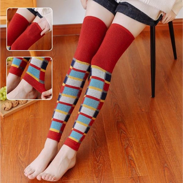 socks & hosiery m7dd women knit faux wool thigh high multicolor plaid print long, Black;white
socks & hosiery m7dd women knit faux wool thigh high multicolor plaid print long, Black;white