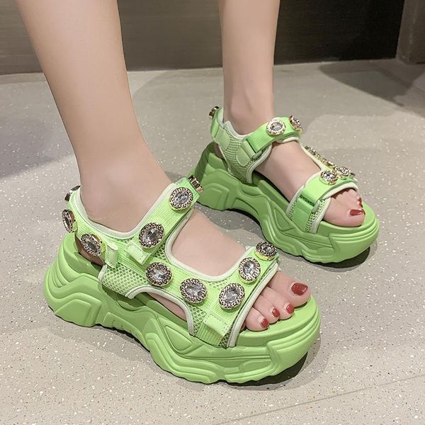 sandals rimocy 2021 women summer platform rhinestone open toe chunky shoes woman fashion green thick bottom sandalias mujer, Black
sandals rimocy 2021 women summer platform rhinestone open toe chunky shoes woman fashion green thick bottom sandalias mujer, Black
