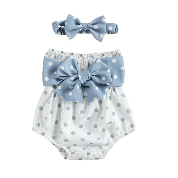rompers cute 2pcs born bowknot outfits, baby girl strapless polka dot print boat neck romper + headband 0-18months, Blue
rompers cute 2pcs born bowknot outfits, baby girl strapless polka dot print boat neck romper + headband 0-18months, Blue