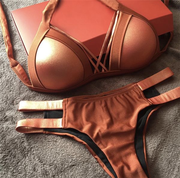 bras sets brown stamping bikinis set halter bandage low waist two piece swimsuit bathing suit women solid swimwear monoki, Red;black
bras sets brown stamping bikinis set halter bandage low waist two piece swimsuit bathing suit women solid swimwear monoki, Red;black