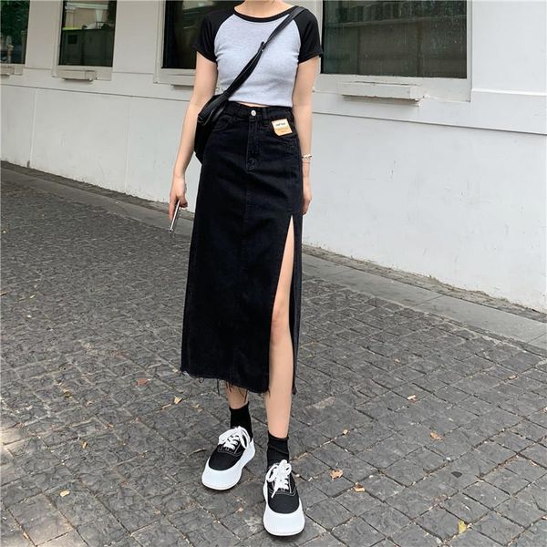 skirts spring summer 2021 skirt ropa verano mujer denim vestido midi jupe en jean gonne vaquera faldas vintage black blue a156
skirts spring summer 2021 skirt ropa verano mujer denim vestido midi jupe en jean gonne vaquera faldas vintage black blue a156