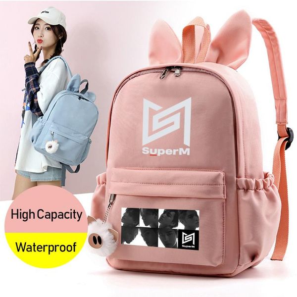 backpack kpop superm school bag mark taeyong baekhyun kai taemin lucas ten large capacity travel bags plush pendant fans gifts
backpack kpop superm school bag mark taeyong baekhyun kai taemin lucas ten large capacity travel bags plush pendant fans gifts