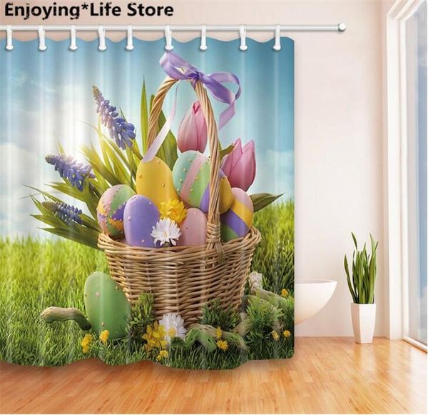 shower curtains basket of colorful eggs curtain waterproof fabric bathroom decoration 72inch x72inch with 12 hooks
shower curtains basket of colorful eggs curtain waterproof fabric bathroom decoration 72inch x72inch with 12 hooks