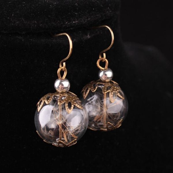 dangle & chandelier natural dandelion drop earrings decorative pierced wire clear glass ball pendant for women girls, Silver
dangle & chandelier natural dandelion drop earrings decorative pierced wire clear glass ball pendant for women girls, Silver