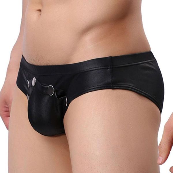 underpants leather sissy panties men's solid color low-waist u-convex patent briefs gays underwear ropa interior hombre, Black;white
underpants leather sissy panties men's solid color low-waist u-convex patent briefs gays underwear ropa interior hombre, Black;white