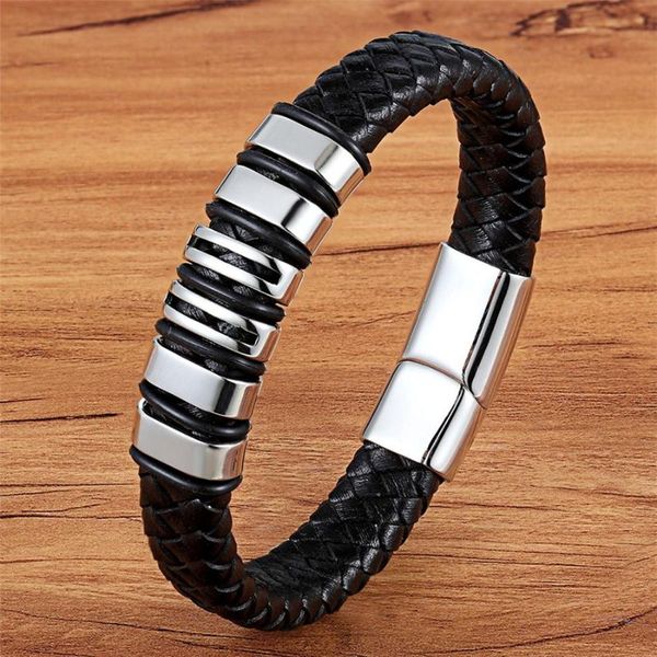 charm bracelets tyo 15 style choose genuine leather cool black gold creative design stainless steel magnetic buckle men bracelet, Golden;silver
charm bracelets tyo 15 style choose genuine leather cool black gold creative design stainless steel magnetic buckle men bracelet, Golden;silver