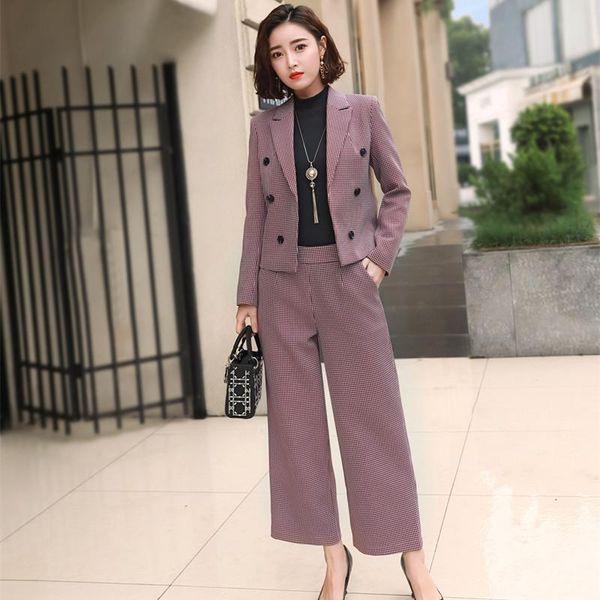 women suits sub-coat fashion ol small suit dress ladies wear wide leg pants blazer jacket & high waist pant office women's two piece, White
women suits sub-coat fashion ol small suit dress ladies wear wide leg pants blazer jacket & high waist pant office women's two piece, White