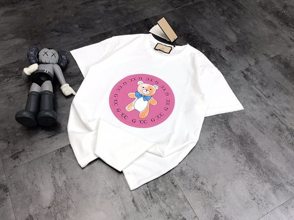 2021 spring and summer new trendy card gu+ round neck foundation bear print casual wear short sleeve shirt, White
2021 spring and summer new trendy card gu+ round neck foundation bear print casual wear short sleeve shirt, White
