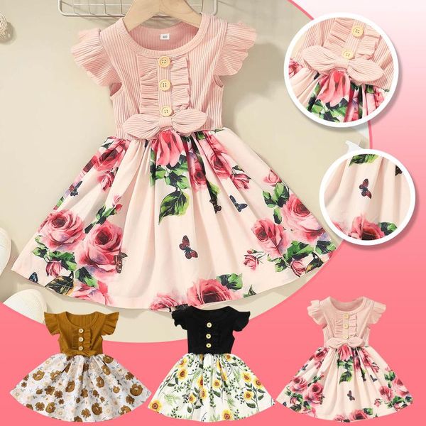 girl's dresses children clothing toddler kids baby girls summer dress ruffled sleeveless stitching floral for 1-5years vestidos, Red;yellow
girl's dresses children clothing toddler kids baby girls summer dress ruffled sleeveless stitching floral for 1-5years vestidos, Red;yellow