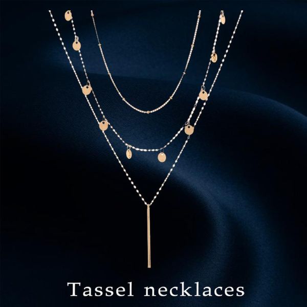 chains 5sets/lot wholesale simple small round piece tassel strip pendant multilayer necklace gold geometric jewelry for women in bulk, Silver
chains 5sets/lot wholesale simple small round piece tassel strip pendant multilayer necklace gold geometric jewelry for women in bulk, Silver