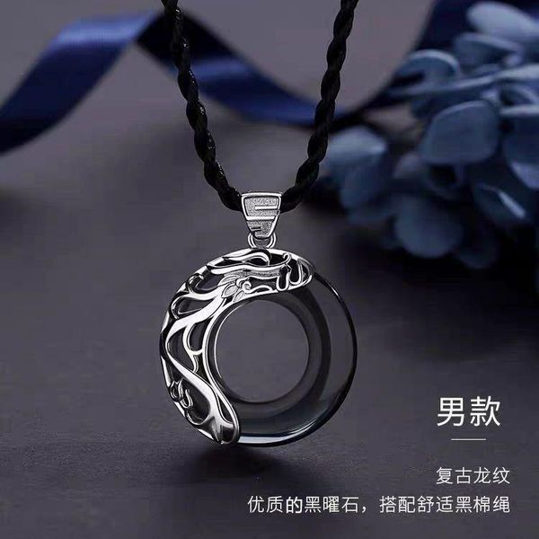 pendant necklaces 2021 dragon phoenix chengxiang couple necklace collarbone chain women's and men's korean version simple personal, Silver
pendant necklaces 2021 dragon phoenix chengxiang couple necklace collarbone chain women's and men's korean version simple personal, Silver