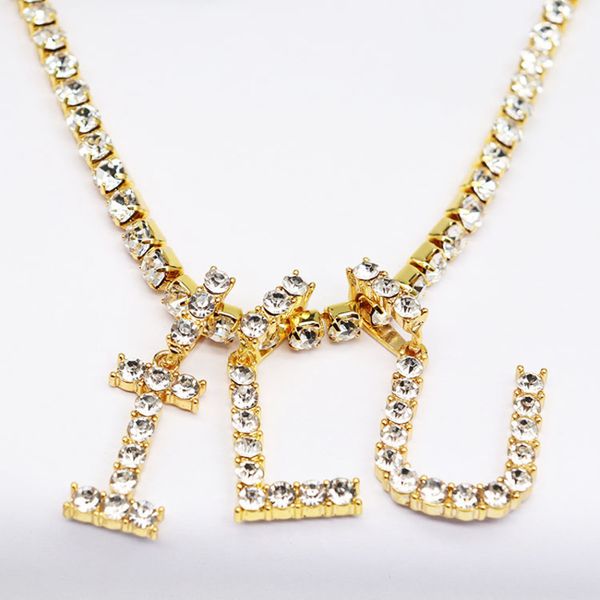 5mm zircon 26 letters pendant necklace full diamond silver chain hip-hop personality alloy jewelry accessories
5mm zircon 26 letters pendant necklace full diamond silver chain hip-hop personality alloy jewelry accessories