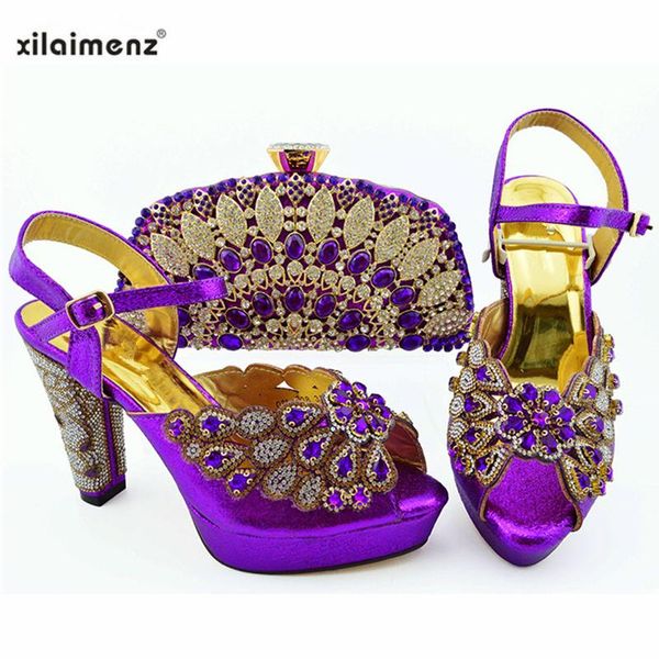 super high heels african shoes with matching bags set nigerian women's party and bag sets purple color dress, Black
super high heels african shoes with matching bags set nigerian women's party and bag sets purple color dress, Black