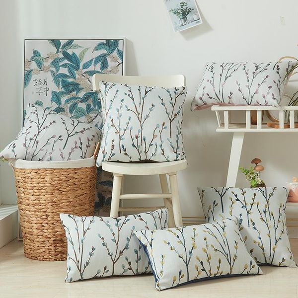 cushion/decorative pillow flower plant embroidered cushion cover pastoral style leaf jacquard sofa decorative pillowcase seat home el car
cushion/decorative pillow flower plant embroidered cushion cover pastoral style leaf jacquard sofa decorative pillowcase seat home el car