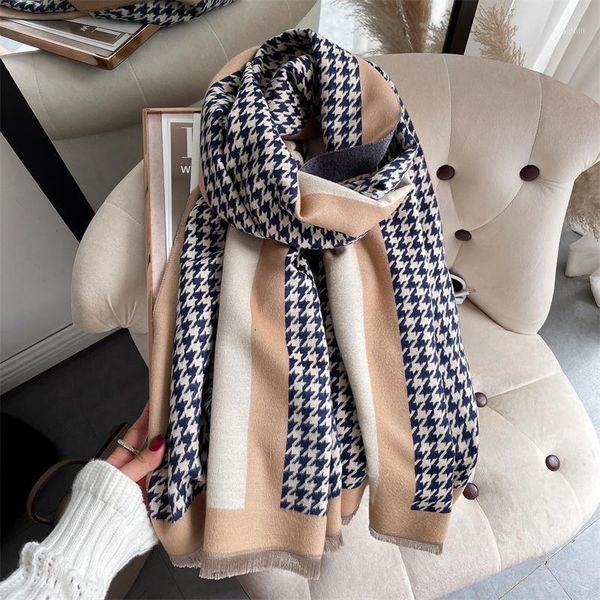 scarves winter women design plaid cashmere scarf pashmina shawls and wraps lady thick warm blanket hijab bufanda1, Blue;gray
scarves winter women design plaid cashmere scarf pashmina shawls and wraps lady thick warm blanket hijab bufanda1, Blue;gray
