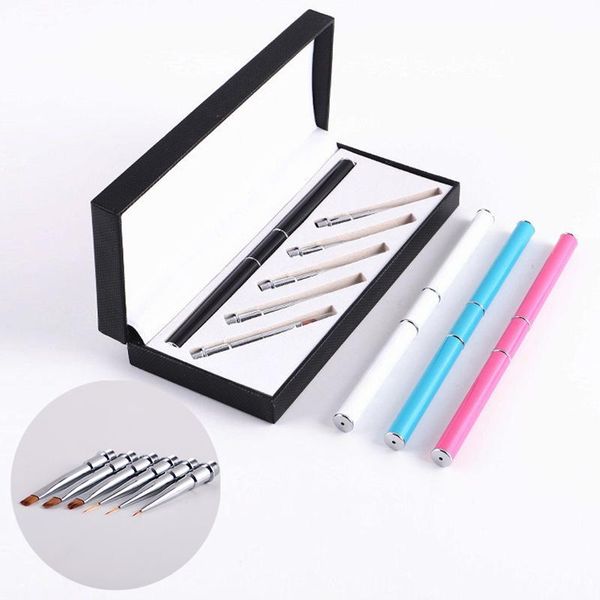 nail brushes removable brush set metal powder carving gel painting tools drawing for nails uv manicure art accessories, Yellow
nail brushes removable brush set metal powder carving gel painting tools drawing for nails uv manicure art accessories, Yellow