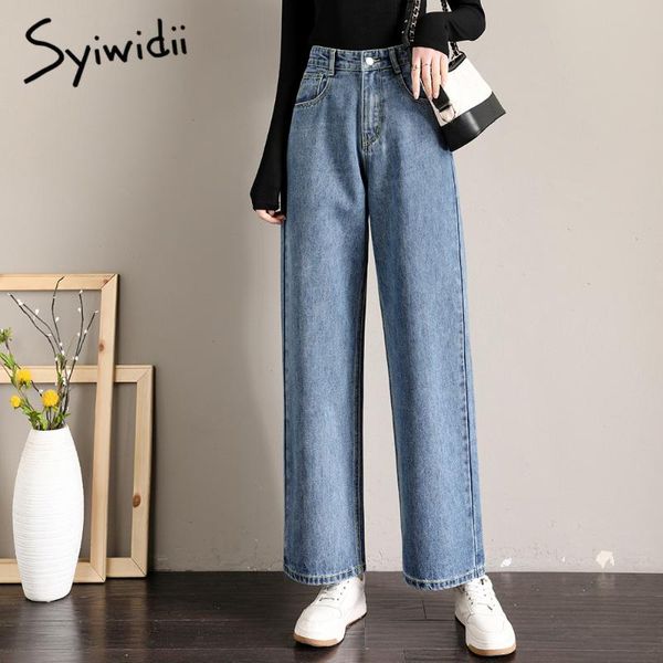 syiwidii loose straight jeans woman high waist denim pants full length trousers washed vintage for women 2021 fashion women's, Blue
syiwidii loose straight jeans woman high waist denim pants full length trousers washed vintage for women 2021 fashion women's, Blue