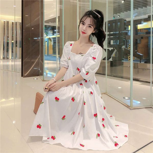 dresses wxw korean casual french minority sweet style embroidery cherry bubble sleeve loose swing dress, Black;gray
dresses wxw korean casual french minority sweet style embroidery cherry bubble sleeve loose swing dress, Black;gray