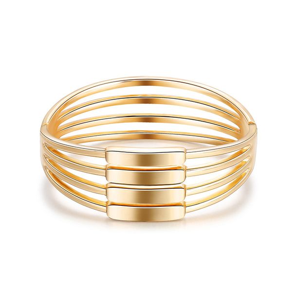 fashion bracelet popular simple modern style geometric lines closed ring hollow multi-layer bracelet, Black
fashion bracelet popular simple modern style geometric lines closed ring hollow multi-layer bracelet, Black