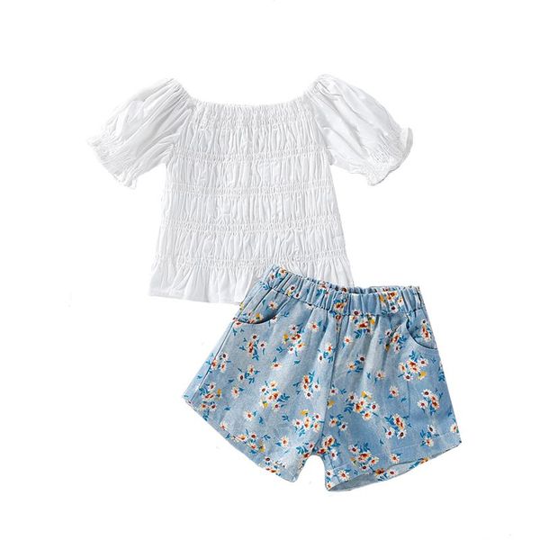 girls casual two-piece clothes set white solid color round collar short sleeve + shorts clothing sets
girls casual two-piece clothes set white solid color round collar short sleeve + shorts clothing sets
