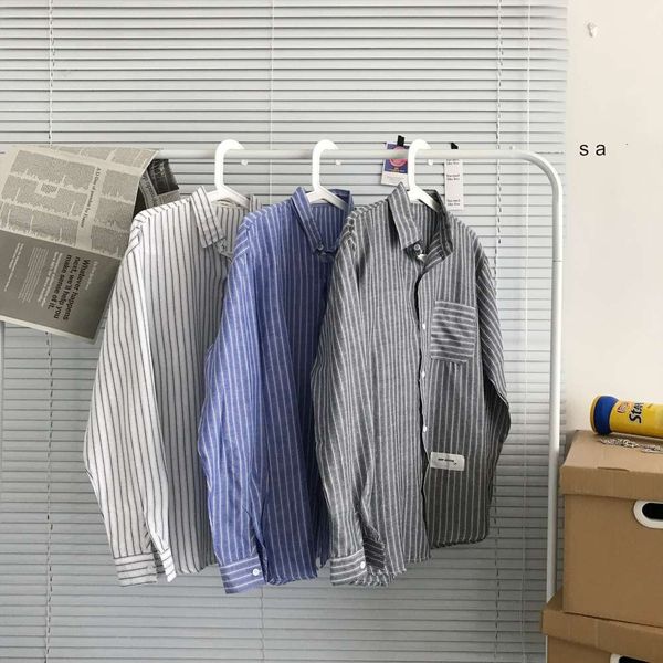 men's casual shirts shirtautumn coat striped men's long sleeve shirt korean fashion cool casual couples wear jd5h, White;black
men's casual shirts shirtautumn coat striped men's long sleeve shirt korean fashion cool casual couples wear jd5h, White;black