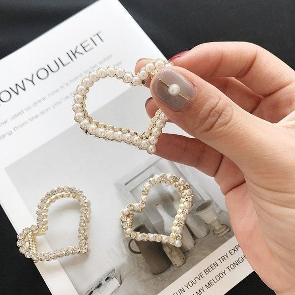 hair clips & barrettes net red imitation pearl rhinestone love hairpin grasping clip temperament accessories headdress, Golden;silver
hair clips & barrettes net red imitation pearl rhinestone love hairpin grasping clip temperament accessories headdress, Golden;silver