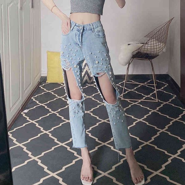 women's jeans high curled belt sequins women's blue casual clothes denim streetwear ripped hole pants lady fashions straight ah4p
women's jeans high curled belt sequins women's blue casual clothes denim streetwear ripped hole pants lady fashions straight ah4p