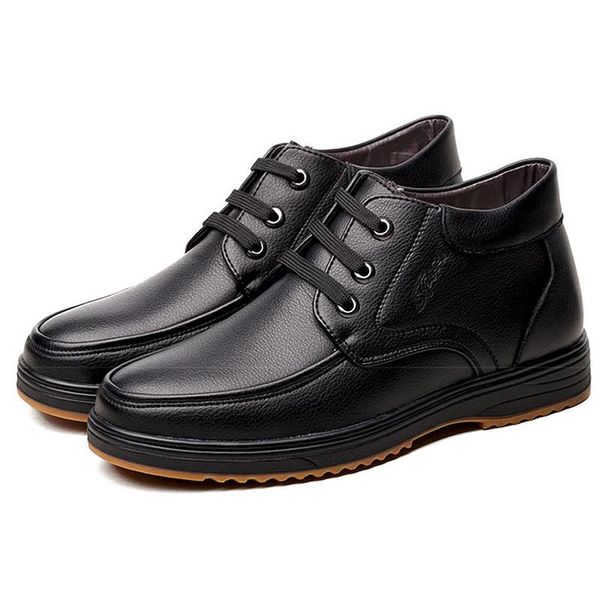 boots vintage winter shoes men natural leather waterproof business snow wool big size 48, Black
boots vintage winter shoes men natural leather waterproof business snow wool big size 48, Black