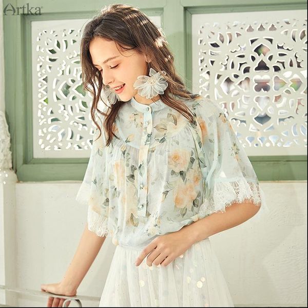 womens shirt summer women blouse elegant print chiffon flare sleeve lace o neck romantic, White
womens shirt summer women blouse elegant print chiffon flare sleeve lace o neck romantic, White