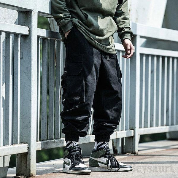 spring autumn men hip-hop style sportswear pants black harem overalls with multi-pocket ribbon casual streetwear men's
spring autumn men hip-hop style sportswear pants black harem overalls with multi-pocket ribbon casual streetwear men's