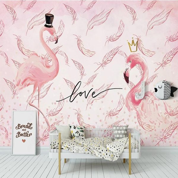wallpapers custom murals wallpaper nordic ins flamingo feather children's room living tv backdrop waterproof wall painting 3d fresco
wallpapers custom murals wallpaper nordic ins flamingo feather children's room living tv backdrop waterproof wall painting 3d fresco