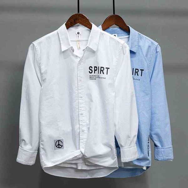 1240 new long sleeve solid color simple casual printed shirt men's coat, White;black
1240 new long sleeve solid color simple casual printed shirt men's coat, White;black