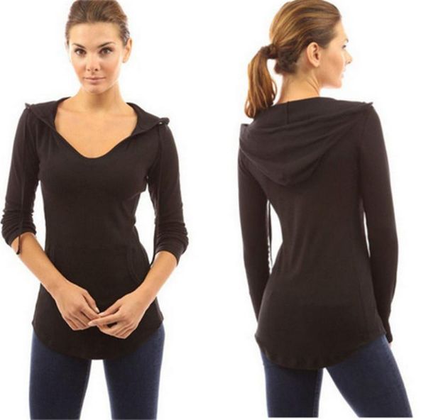 women's hoodies & sweatshirts women autumn long sleeve pullovers female slim solid casual basic outwear with pocket western style ouc15, Black
women's hoodies & sweatshirts women autumn long sleeve pullovers female slim solid casual basic outwear with pocket western style ouc15, Black